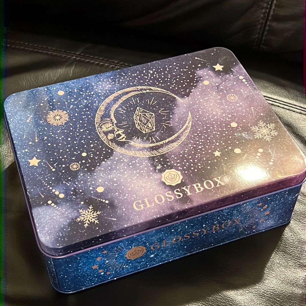 Glossybox Box Empty Tin December 2021 Winter Astrology Glossy Box Gift Storage
